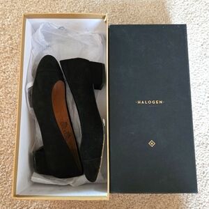 Halogen Women's Black Suede Flats In Size 5.5